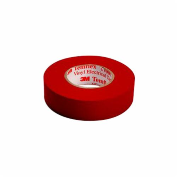 3M Temflex 1700C General Purpose Single Coated Electrical Tape, 3/4 in W x 66 ft Roll L, 7 mil THK, Red
