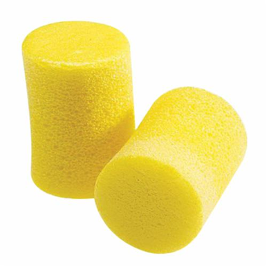 E-A-R Classic Uncorded Disposable Ear Plug, Cylindrical, 29 dB, Yellow Plug