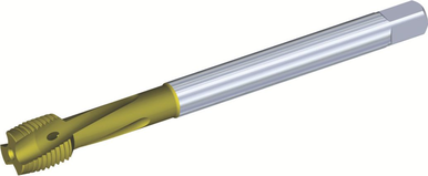 Kennametal 4028505 M18 X 2,5, METRIC, 4 Flutes, HSS-E-PM, TiN, Spiral Flute Tap