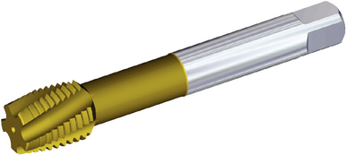 Kennametal 3868179 M10 X 1,5, METRIC, 3 Flutes, HSS-E-PM, TiN, Spiral Flute Tap