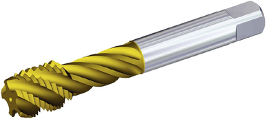 Kennametal 3868857 M10 X 1, METRIC FINE, 3 Flutes, HSS-E-PM, Uncoated, Spiral Flute Tap