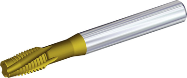 Kennametal 3031916 M10 X 1,5, METRIC, 4 Flutes, Carbide, TiAlN, Spiral Flute Tap