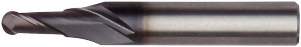 KENNAM 4152206 0.1575 in Mill Dia, 0.2760 in LOC, 1.4960 in OAL, 2 Flutes, Carbide, AlTiN, Ball End Mill