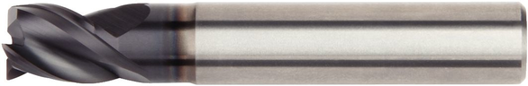 KENNAM 4061091 0.3819 in Mill Dia, 0.4331 in LOC, 3 Flutes, 0 Point Angle, Carbide, AlTiN, Drill Mill
