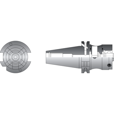ALLIED MODULAR BASIC SHANK ISO40   Modular Reamer Body