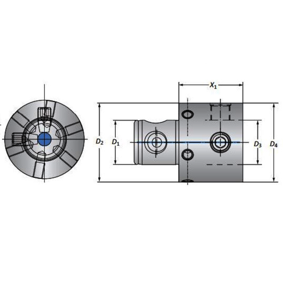 ALLIED MVS50-28 MVS40-22 X 100MM  Steel Wohlhaupter