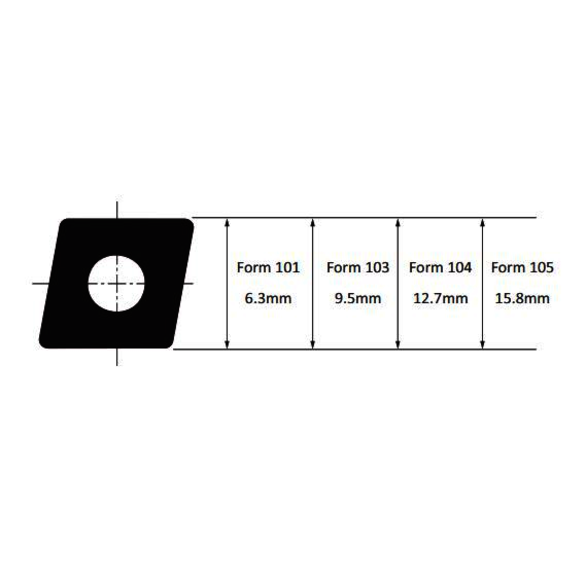 ALLIED F103 02GN129 WHC18 Carbide Turning Boring Insert
