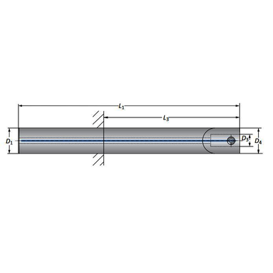 ALLIED D18MM MVS18-11 CARBIDE SHANK Carbide Boring Shank