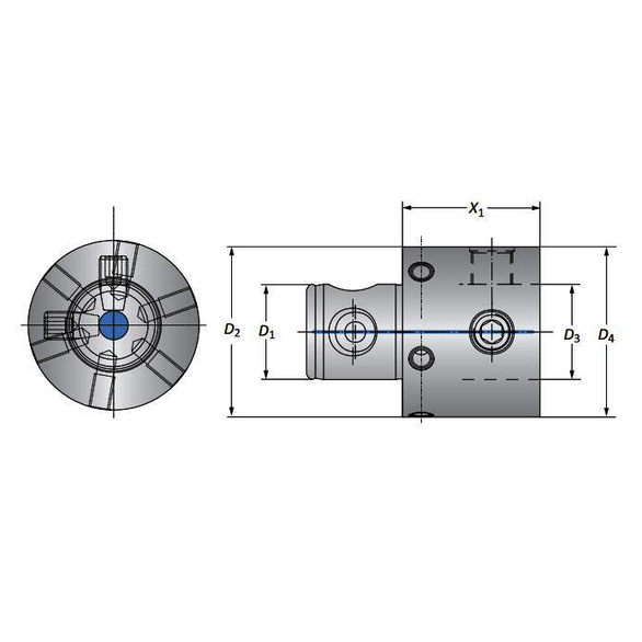 ALLIED MVS63-36 MVS63-36 X 50MM Aluminum Wohlhaupter