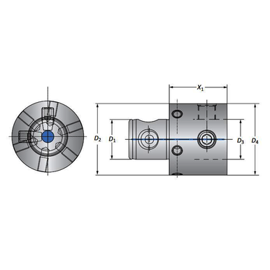 ALLIED MVS50-28 MVS50-28 X 100MM  Aluminum Wohlhaupter