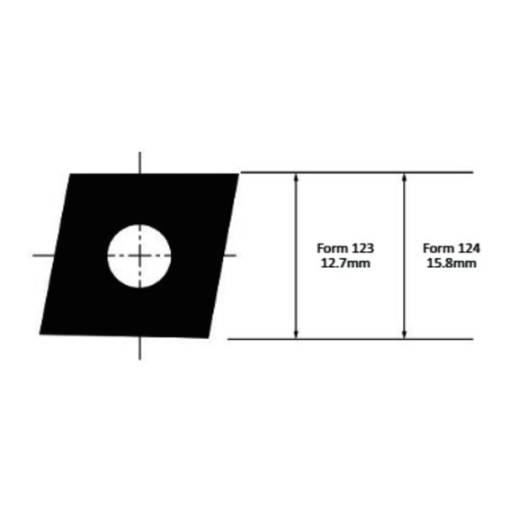 ALLIED F123 12MN117 WHC164  Carbide Turning Boring Insert