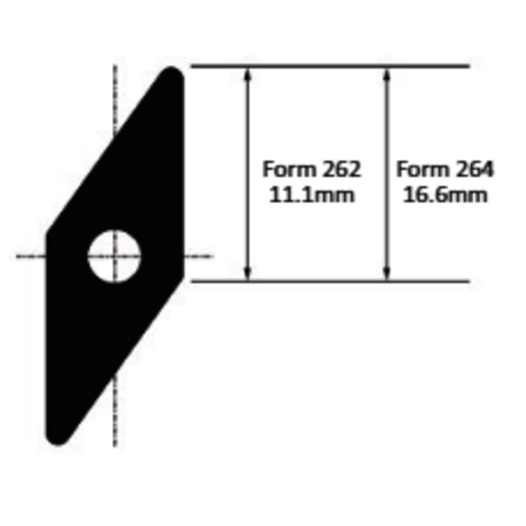 ALLIED F262 02GN129 WHW16 Carbide Turning Boring Insert