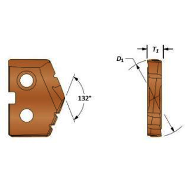 Allied Machine & Engineering 4C10H-.6600 SER #0.6600 in, K35, AM200, Spade Drill Insert