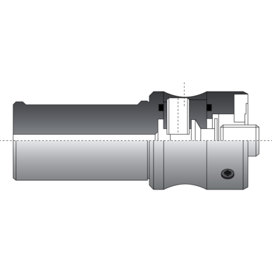 ALLIED COOLANT TUBE, HSK 100   Modular Reamer Body