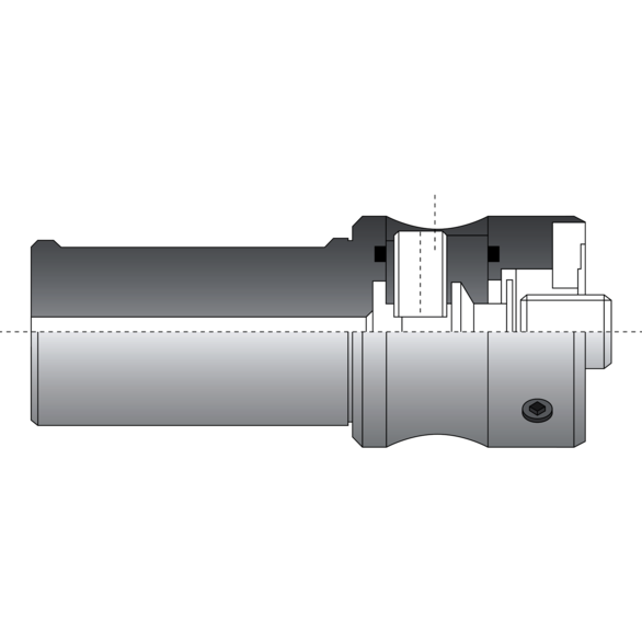 ALLIED COOLANT TUBE, HSK 100   Modular Reamer Body