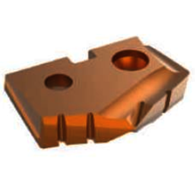 ALLIED #32 C5 TIALN PORT RIDGED MET.  Carbide Replaceable Port Form Insert