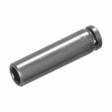 Apex 10MM55 Standard Length Thin Wall Drive Socket, Metric, 10 mm 6 Point Socket, 1/2 in Female Square Drive