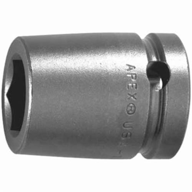 Apex 15MM15 Standard Length Drive Socket, Metric, 15 mm 6 Point Socket, 1/2 in Female Square Drive
