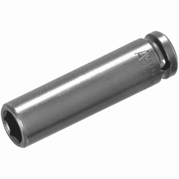 Apex 15MM55 Extra Long Length Drive Socket, Metric, 15 mm 6 Point Socket, 1/2 in Female Square Drive