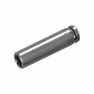 Apex 18MM55 Extra Long Length Thin Wall Drive Socket, Metric, 18 mm 6 Point Socket, 1/2 in Female Square Drive