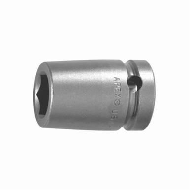 Apex 19MM15-D Standard Length Drive Socket, Metric, 19 mm 12 Point Socket, 1/2 in Female Square Drive