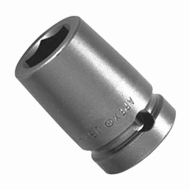 Apex 19MM15 Standard Length Drive Socket, Metric, 19 mm 6 Point Socket, 1/2 in Female Square Drive