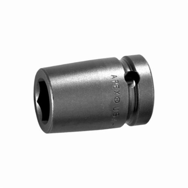 Apex 21MM16 Standard Length Drive Socket, Metric, 21 mm 6 Point Socket, 5/8 in Female Square Drive