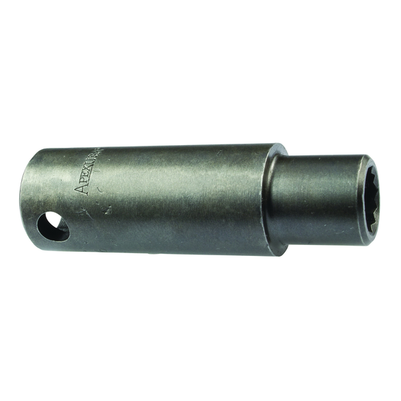 Apex 3532 Long Length SAE Thin Wall Impact Socket, 1 in Socket, 3/8 in Drive, 2 in OAL, High Carbon Alloy Steel
