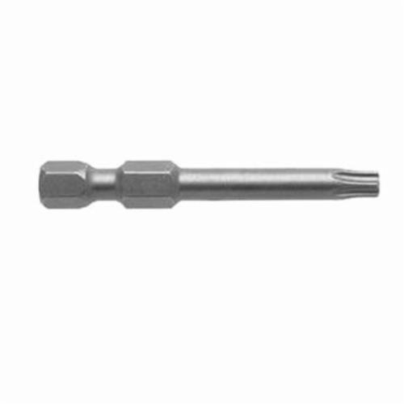 Apex 49-C-TX-10 Power Drive Bit, Imperial, T10 Torx Point, 6 in OAL, Hex Shank, Tool Steel