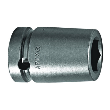 Apex 5126 SAE Standard Length Impact Socket, 13/16 in Socket, 1/2 in Drive, 1-1/2 in OAL, High Carbon Alloy Steel