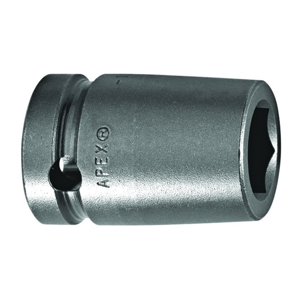 Apex 5126 SAE Standard Length Impact Socket, 13/16 in Socket, 1/2 in Drive, 1-1/2 in OAL, High Carbon Alloy Steel