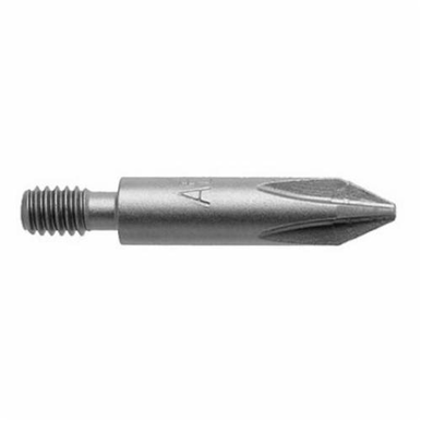 Apex 592X X-Hard Power Drive Bit, Imperial, NO 2 Phillips Point, 1-3/16 in OAL, Threaded Shank, Tool Steel