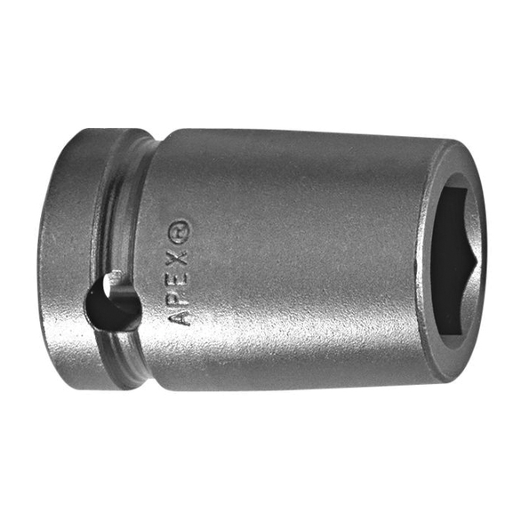 Apex 7140 SAE Standard Length Impact Socket, 1-1/4 in Socket, 3/4 in Drive, 2-1/8 in OAL, High Carbon Alloy Steel