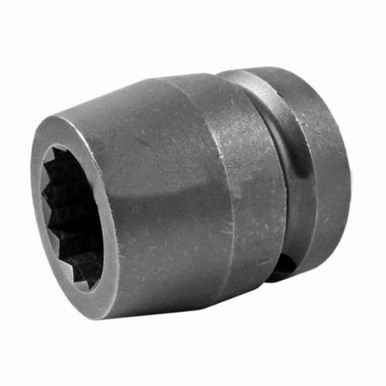 Apex 8132-D Standard Length Drive Socket, Imperial, 1 in 12 Point Socket, 1 in Female Square Drive