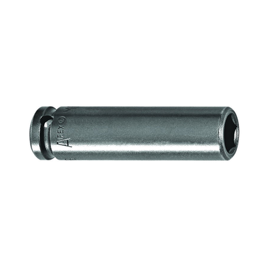 Apex® 8MM21-D Long Length Metric Impact Socket, 8 mm Socket, 1/4 in Drive, 44.4 mm OAL, High Carbon Alloy Steel