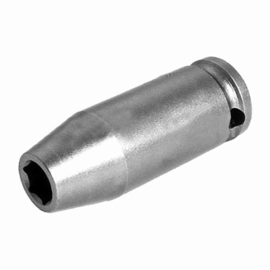 Apex 8MM23 Long Length Drive Socket, Metric, 8 mm 6 Point Socket, 3/8 in Female Square Drive