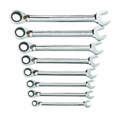 GearWrench 9533N Reversible Ratcheting Combination Wrench Set, 8 Pieces