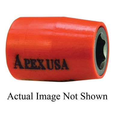 Apex MSF-15MM25 Long Length Metric Wrench Socket, Hex Socket, 1/2 in Square/Surface Drive, 15 mm Socket, 57.1 mm OAL