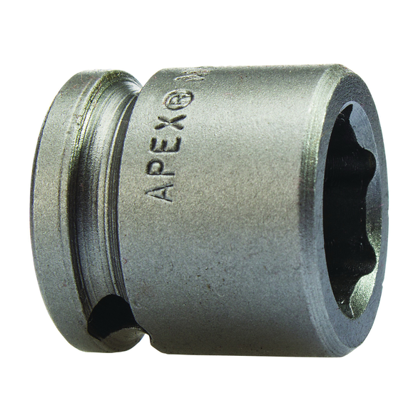 Apex M-14MM03 Magnetic Metric Standard/Short Length Impact Socket, 14 mm Socket, 3/8 in Drive, 22.2 mm OAL