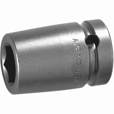 Apex M-15MM15 Magnetic Standard Length Drive Socket, Metric, 15 mm 6 Point Socket, 1/2 in Female Square Drive
