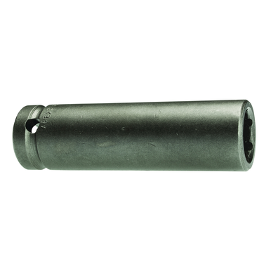 Apex MB-18MM35 Magnetic Extra Long Length Metric Impact Socket, 18 mm Socket, 1/2 in Drive, 82.5 mm OAL