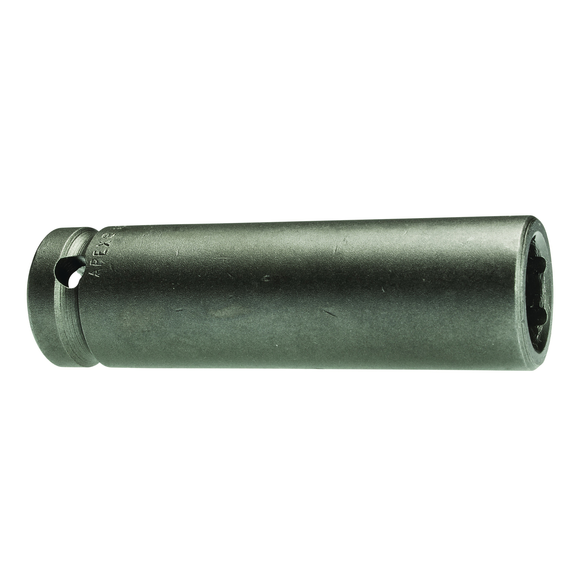 Apex MB-18MM35 Magnetic Extra Long Length Metric Impact Socket, 18 mm Socket, 1/2 in Drive, 82.5 mm OAL