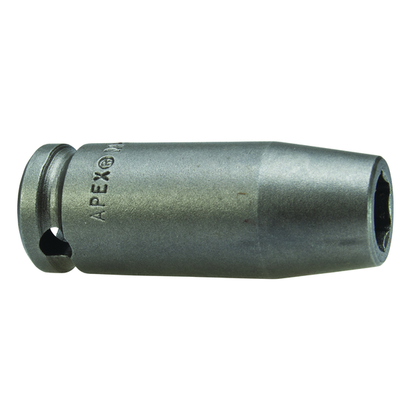 Apex MB-3216 Magnetic Long/Extra Long Length SAE Impact Socket, 1/2 in Socket, 3/8 in Drive, 2 in OAL