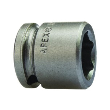 Apex OSM-10MM03 Magnetic Metric Standard/Short Length Impact Socket, 10 mm Socket, 3/8 in Drive, 22.2 mm OAL