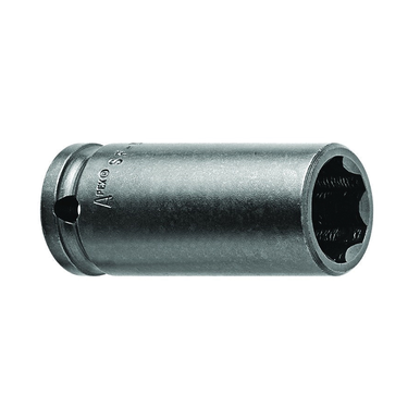 Apex SF-15MM33 Long/Extra Long Length Metric Impact Socket, 15 mm Socket, 3/8 in Drive, 88.9 mm OAL