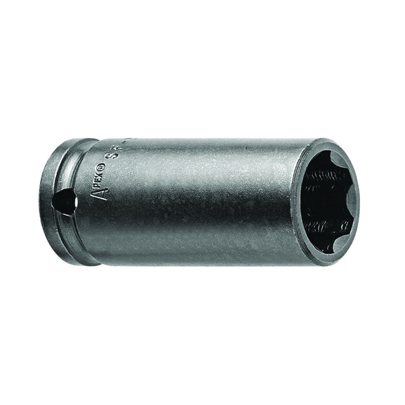 Apex SF-10MM21 Metric Standard/Long Length Impact Socket, 10 mm Socket, 1/4 in Drive, 44.4 mm OAL