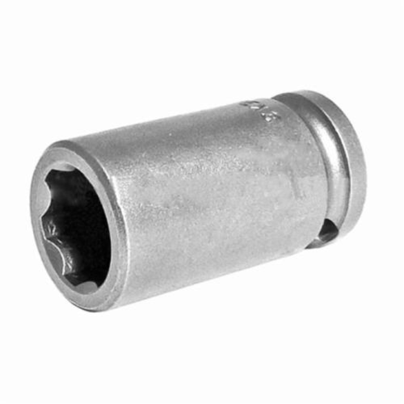 Apex SF-13MM13 Standard Length Drive Socket, Metric, 13 mm 6 Point Socket, 3/8 in Female Square Drive