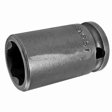 Apex SF-15MM13 Standard Length Drive Socket, Metric, 15 mm 6 Point Socket, 3/8 in Female Square Drive