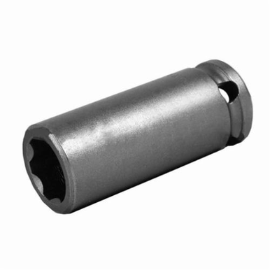 Apex SF-16MM35 Long Length Drive Socket, Metric, 16 mm 6 Point Socket, 1/2 in Female Square Drive