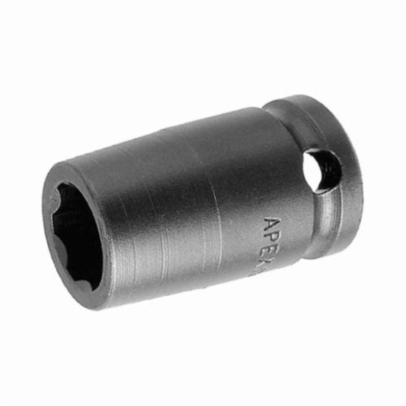 Apex SF-18MM13 Standard Length Drive Socket, Metric, 18 mm 6 Point Socket, 3/8 in Female Square Drive